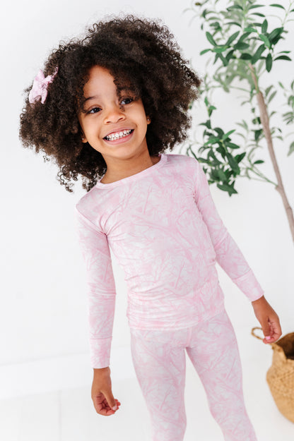 Pink Tree Camo 2-Piece Pajamas