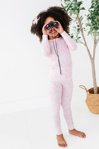 Pink Tree Camo 2-Piece Pajamas