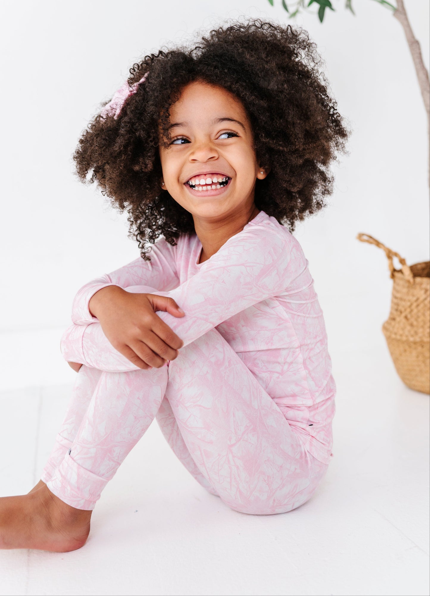Pink Tree Camo 2-Piece Pajamas