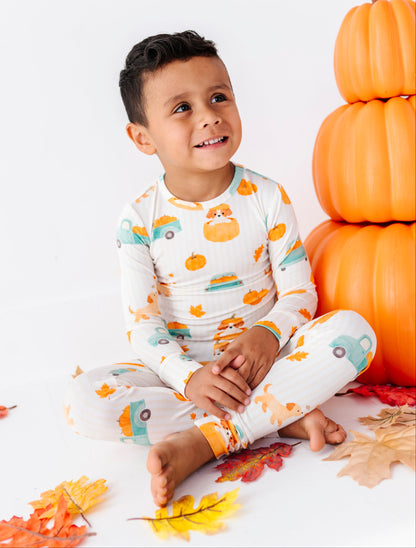 Puppy Patch Bamboo Pajama Set