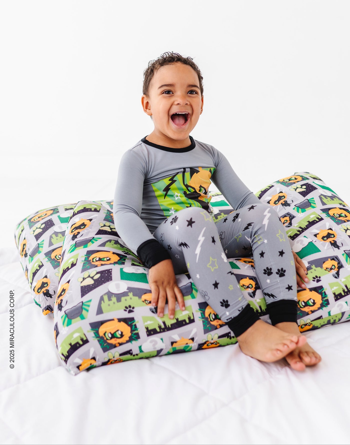 Miraculous™ Chibi Zipper Pillowcase Set: Cat Noir - SHIPS WITHIN 2 WEEKS