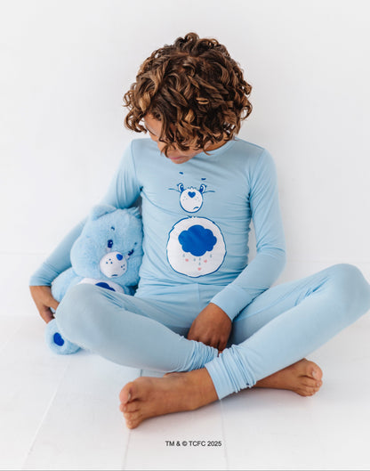 Care Bears Grumpy Bear pajama set with long sleeve top and snug fit pants