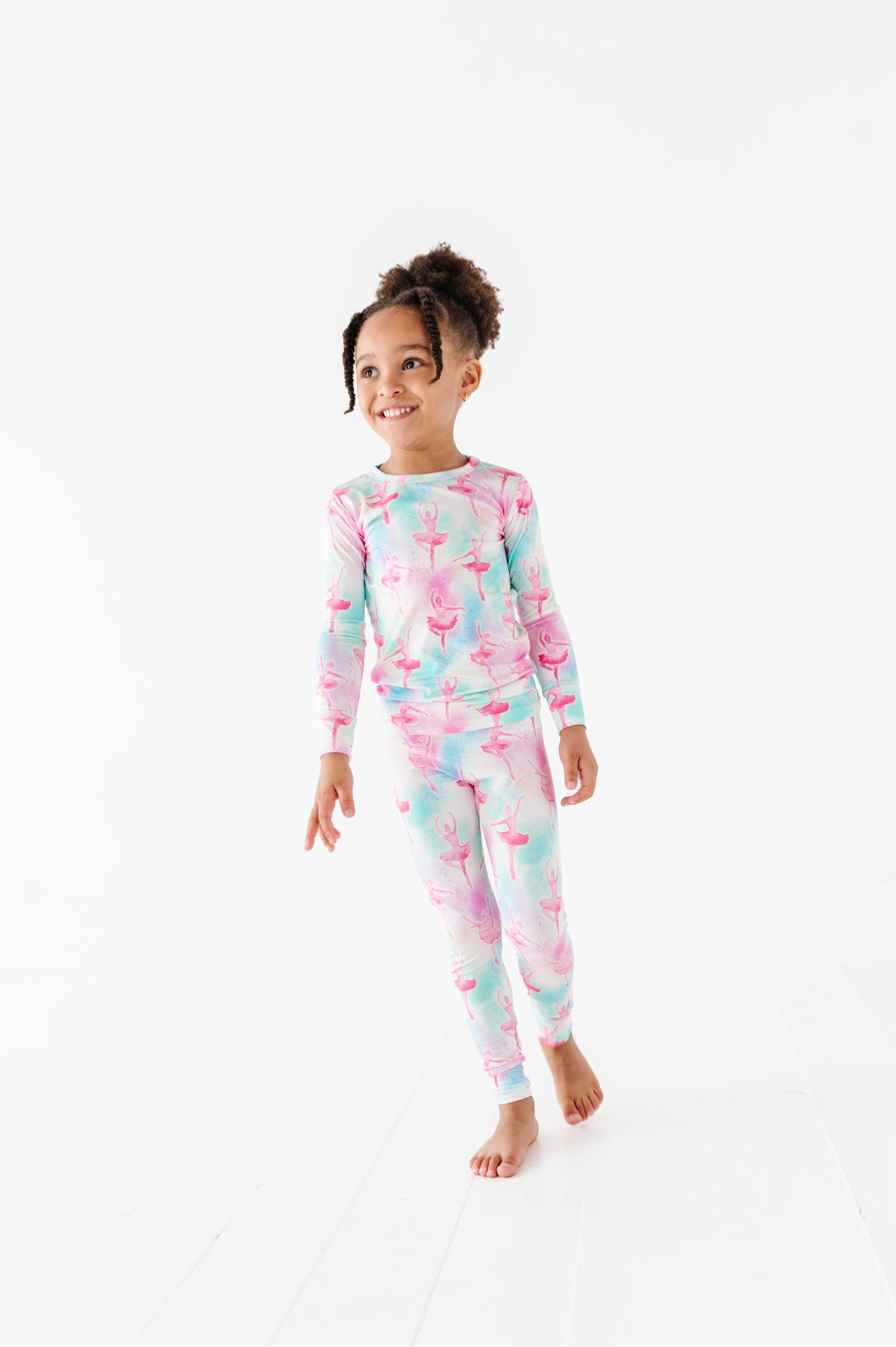 Pastel Pirouettes 2-Piece Pajamas