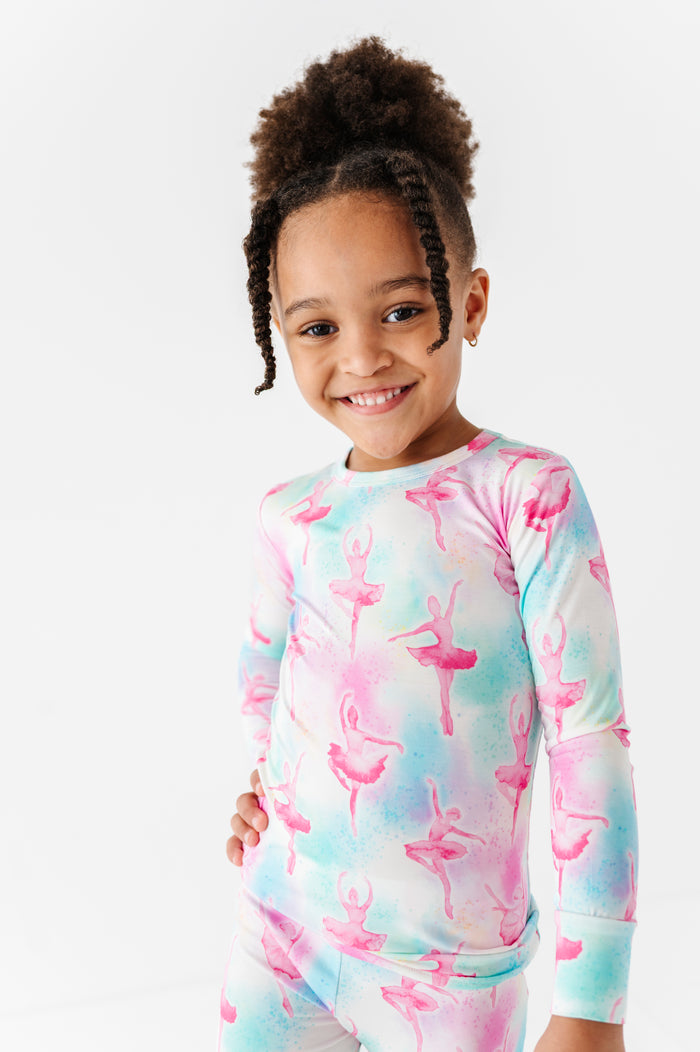 Pastel Pirouettes 2-Piece Pajamas