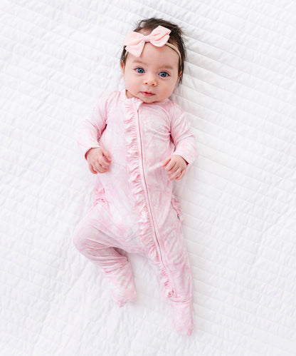 Pink Tree Camo Ruffle Convertible Romper
