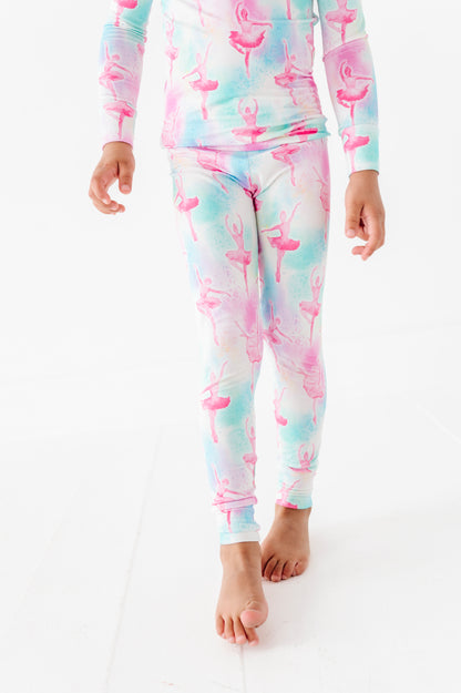 Pastel Pirouettes 2-Piece Pajamas
