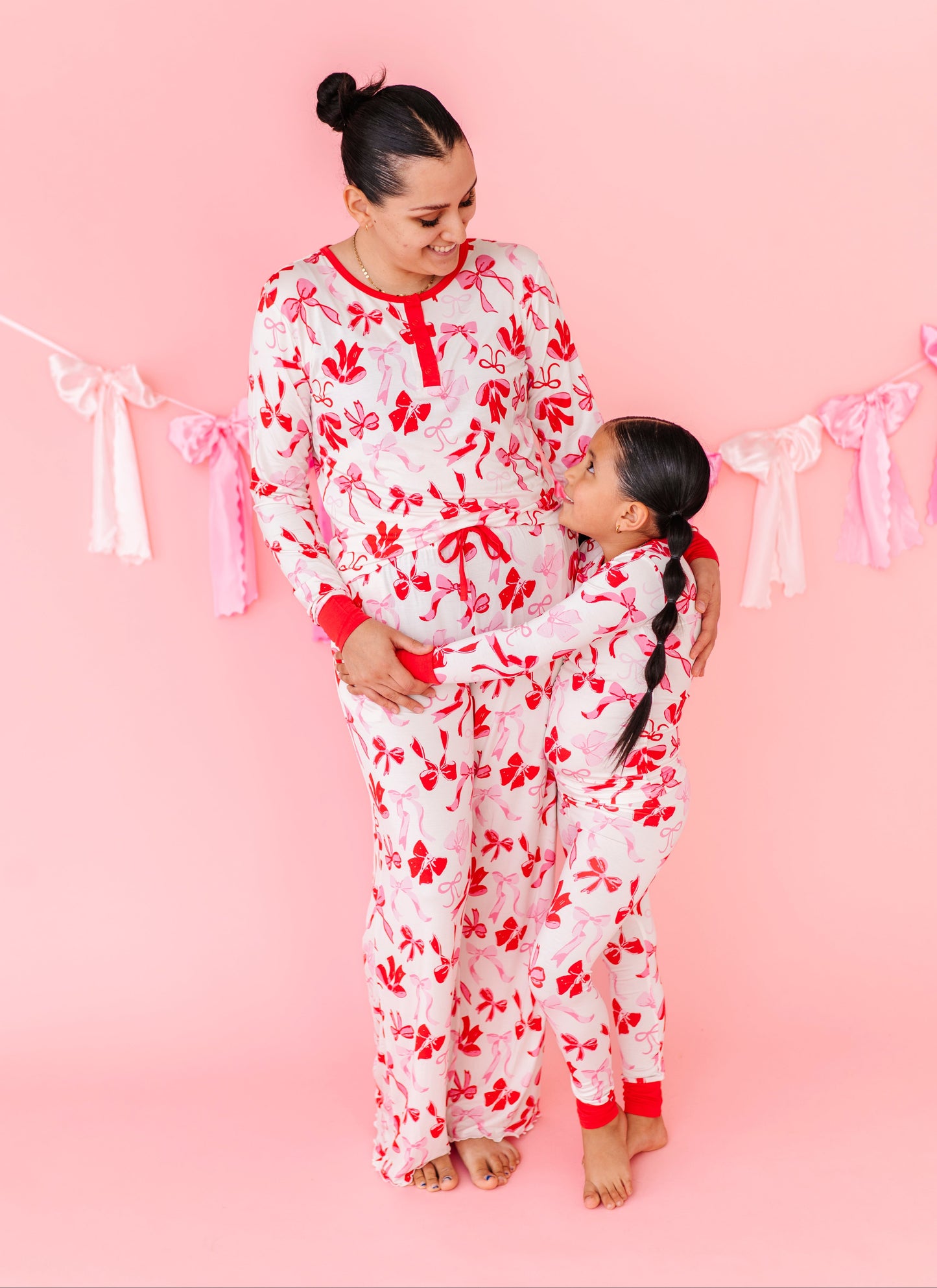 Birdie Bean women’s matching pajama set styled for Valentine’s season