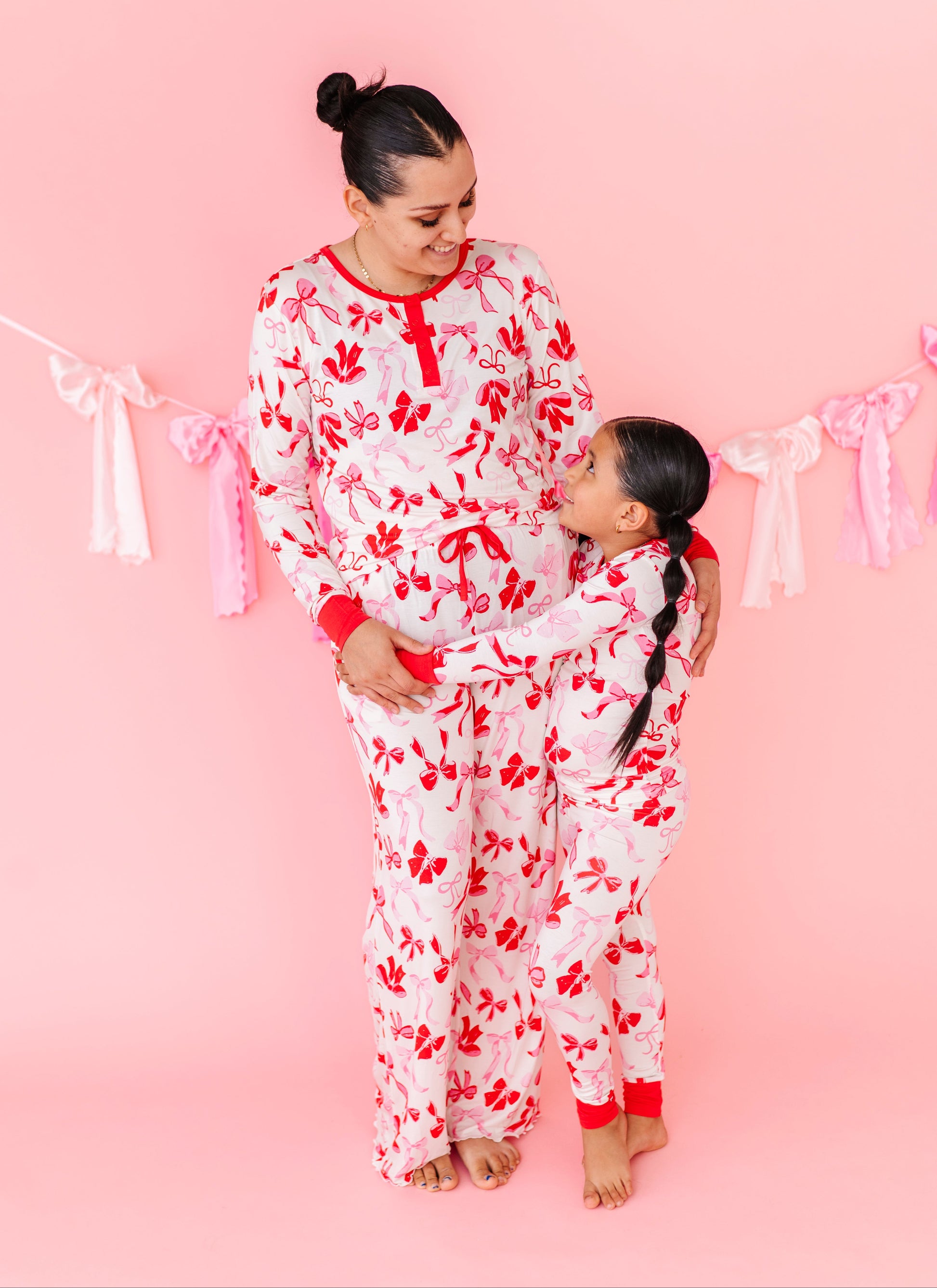 Birdie Bean women’s matching pajama set styled for Valentine’s season