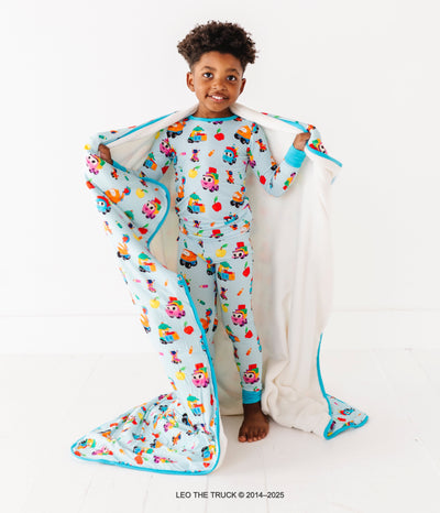 Leo the Truck™ - Learning Buddies Plush Toddler Blanket - SHIPS IN APPROX. 2 WEEKS