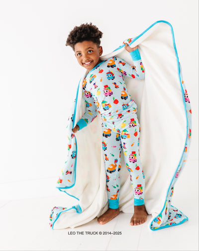 Leo the Truck™ - Learning Buddies Plush Toddler Blanket - SHIPS IN APPROX. 2 WEEKS