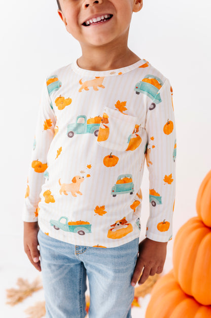 Puppy Patch Long Sleeve Henley