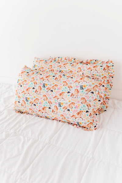 Delilah Ruffle Zipper Pillowcase Set