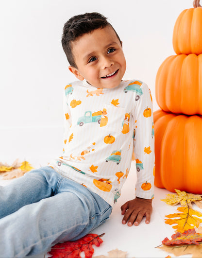 Puppy Patch Long Sleeve Henley