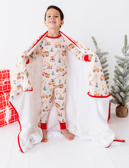 Merry Machinery Plush Blanket