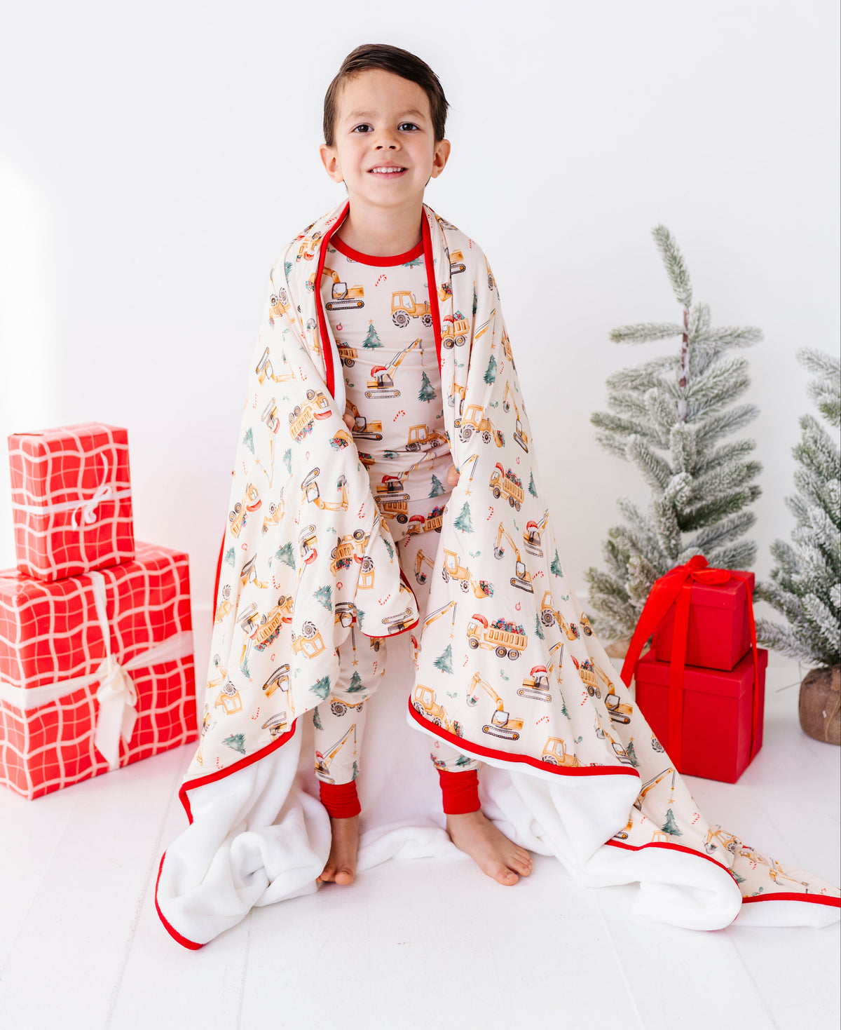 Merry Machinery Plush Blanket