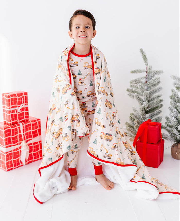 Merry Machinery Plush Blanket