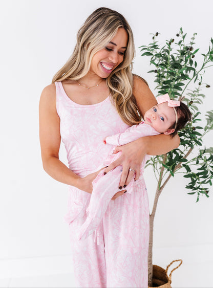 Pink Tree Camo Women's Cami Set