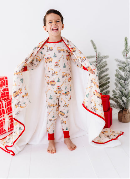 Merry Machinery Plush Blanket