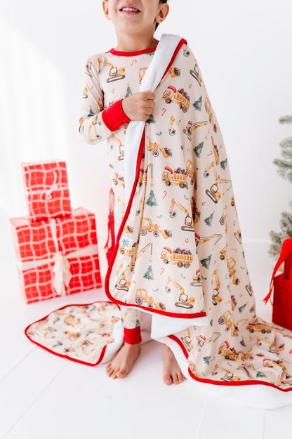 Merry Machinery Plush Blanket