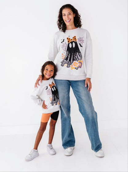 Boo-tiful Blooms Crewneck Sweatshirt: ADULT