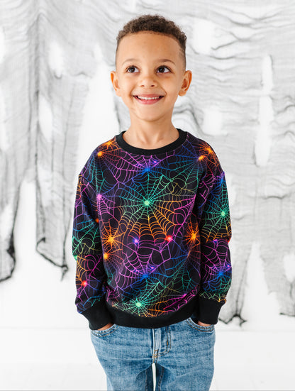Neon Webs Crewneck Sweatshirt