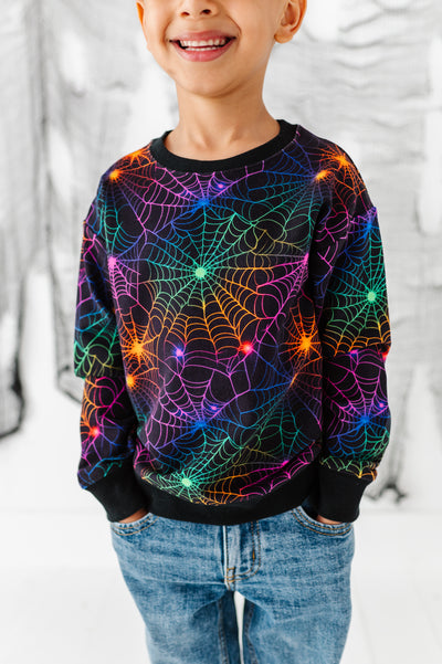 Neon Webs Crewneck Sweatshirt