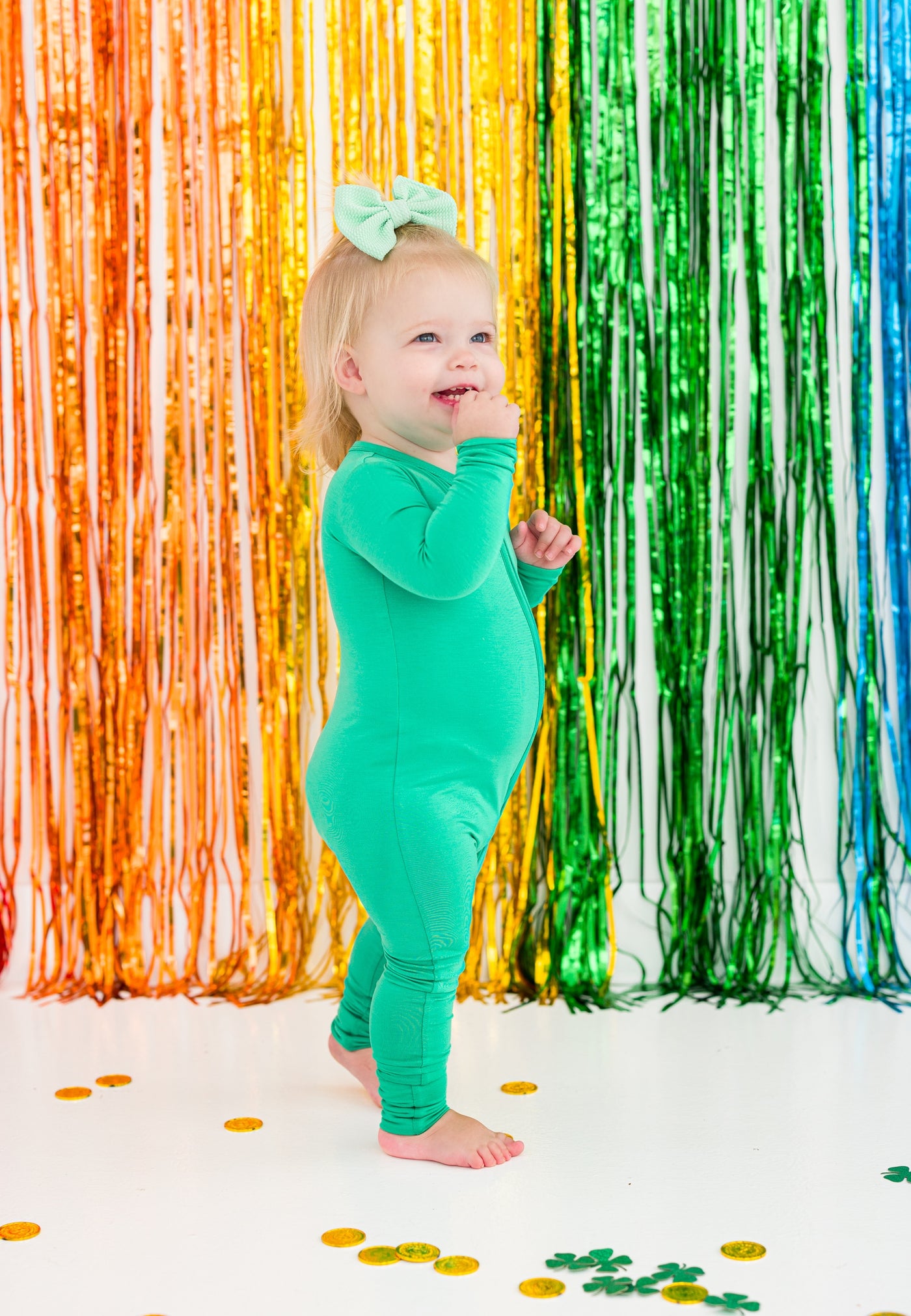 Gumdrop Green Convertible Romper