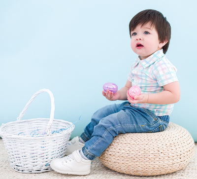 Pastel Gingham Polo Shirt