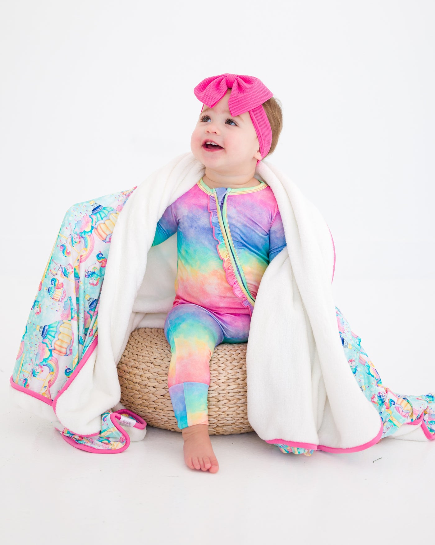 Priscilla Plush Birdie Blanket: TODDLER