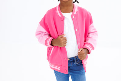 Pink Varsity Jacket