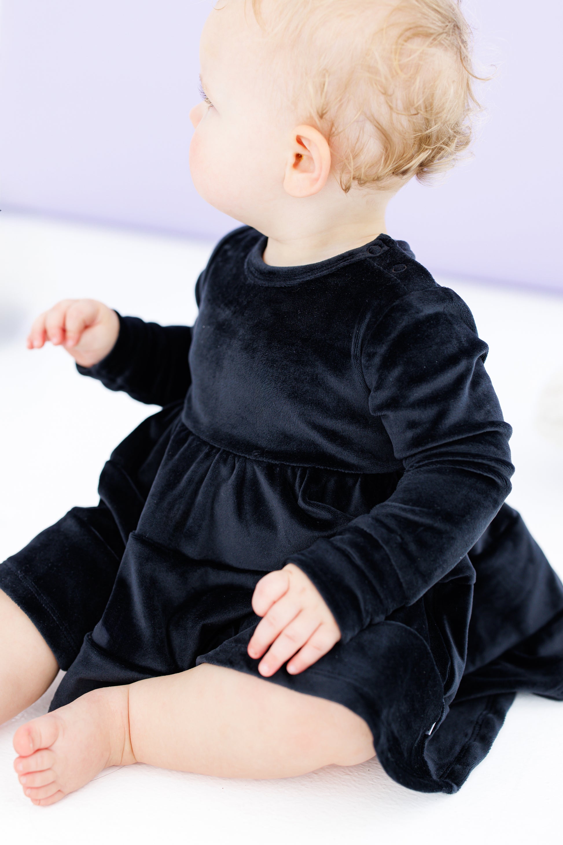 Black Velvet Birdie Twirl- RUNS SMALL* 3-6M