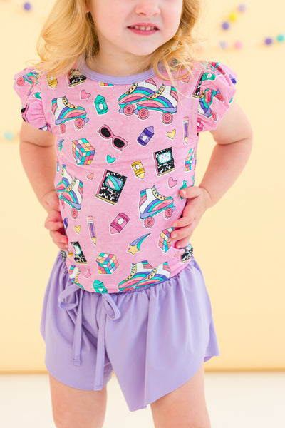 Lavender Butterfly Shorts