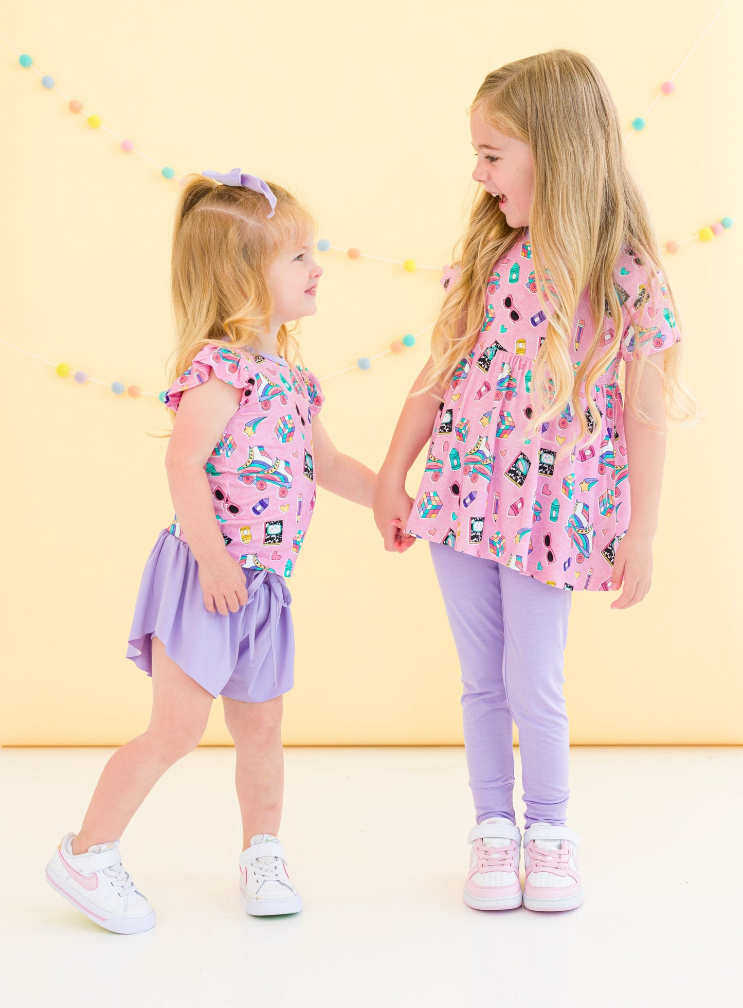 Lavender Butterfly Shorts