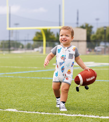 Gridiron Greats Zip Shortie Romper