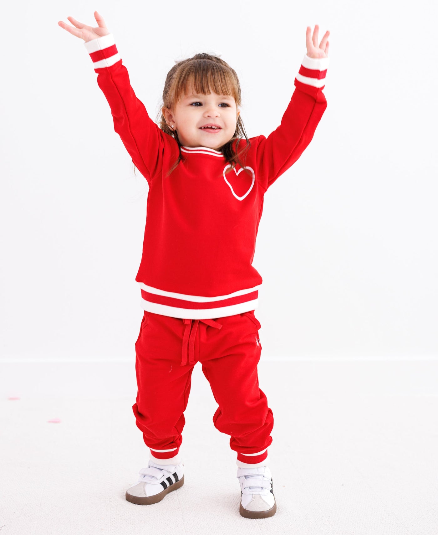 Red Varsity Jogger Set