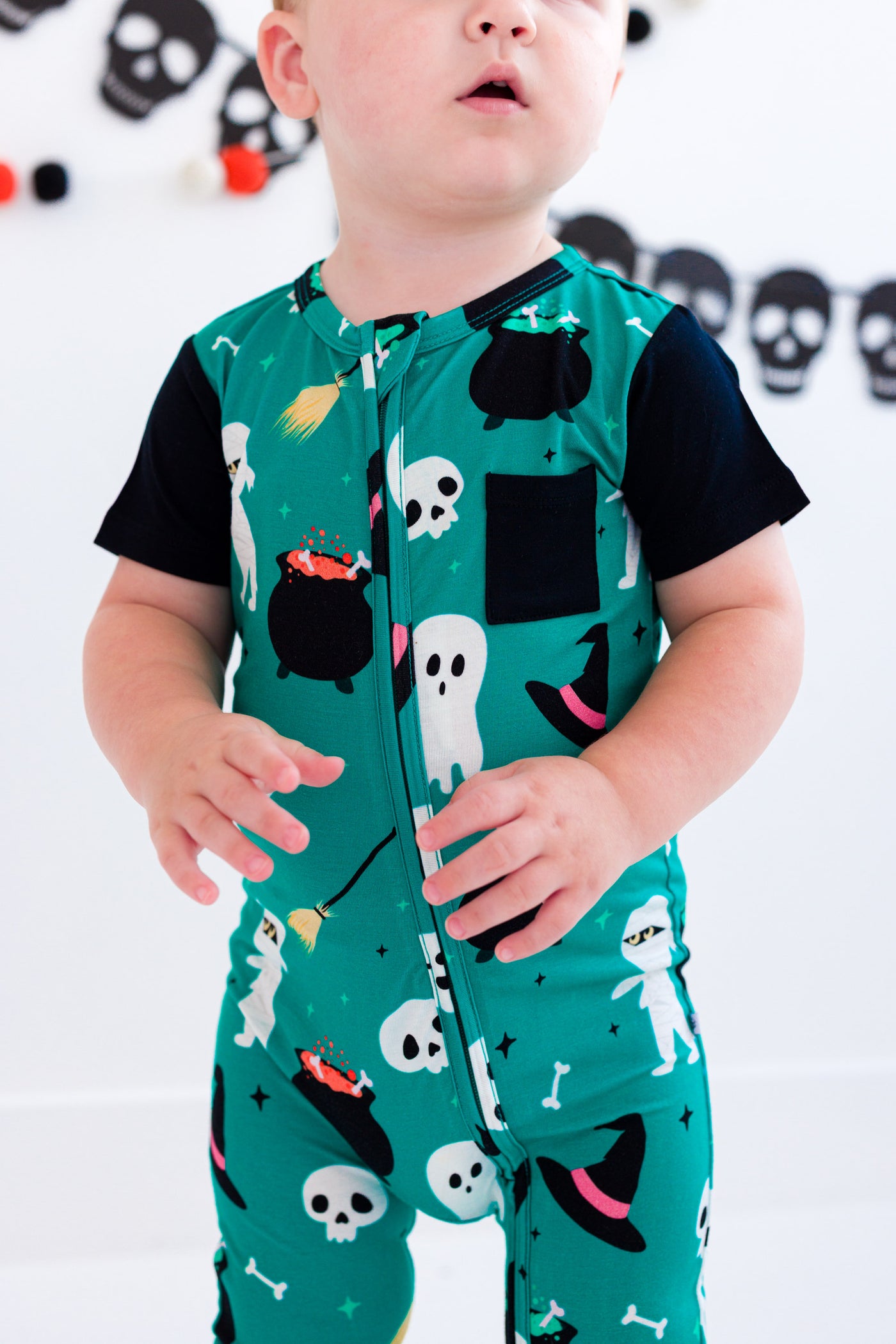 Ghoul Gang Zip Romper