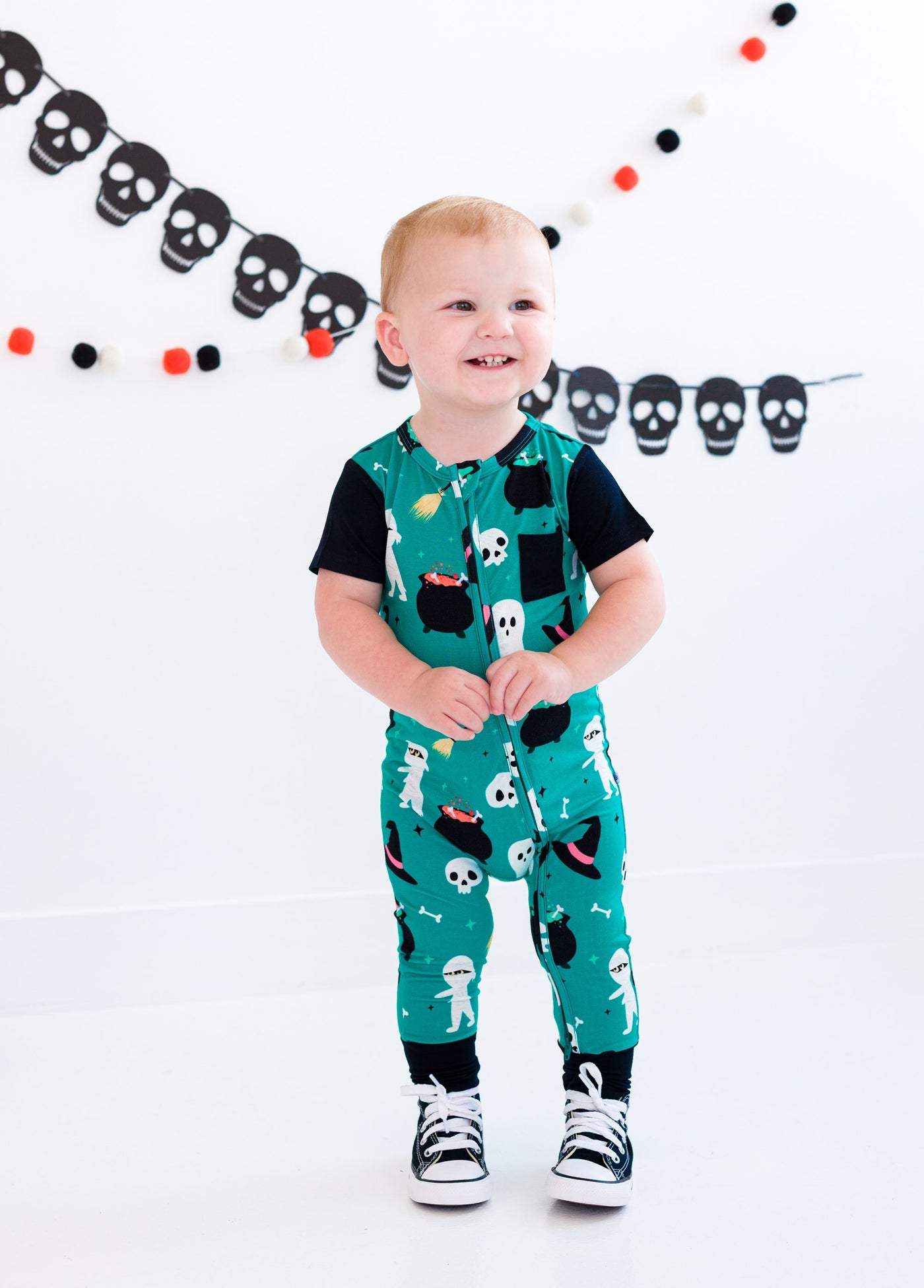 Ghoul Gang Zip Romper