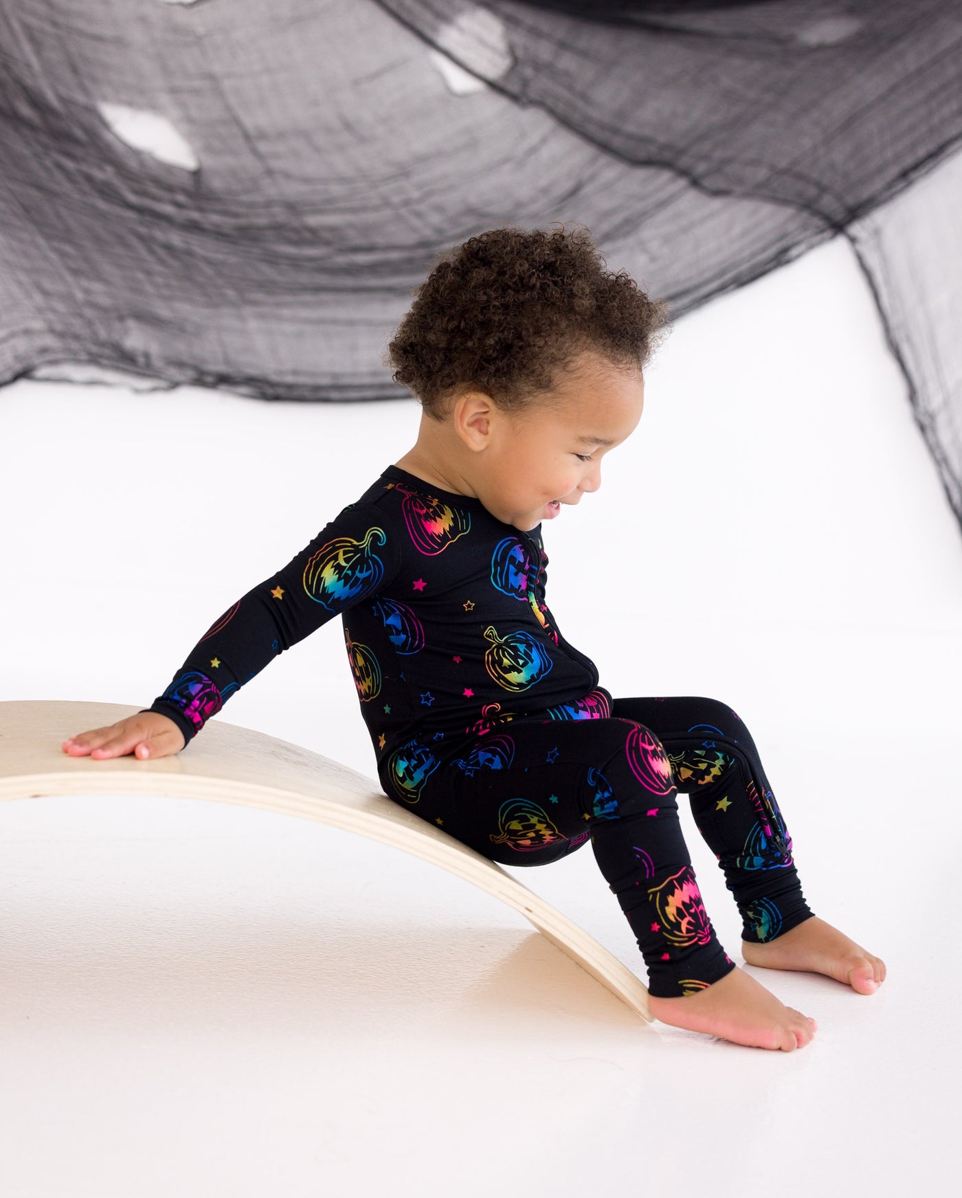 Midnight Mischief Foil Convertible Romper