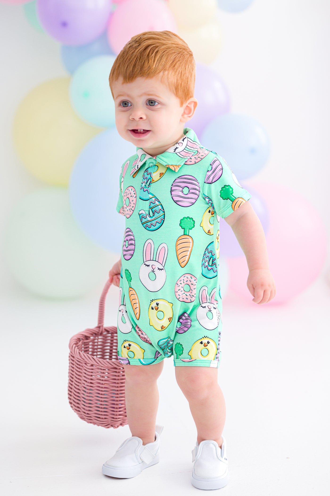 Easter Sweets Polo Shortie Romper