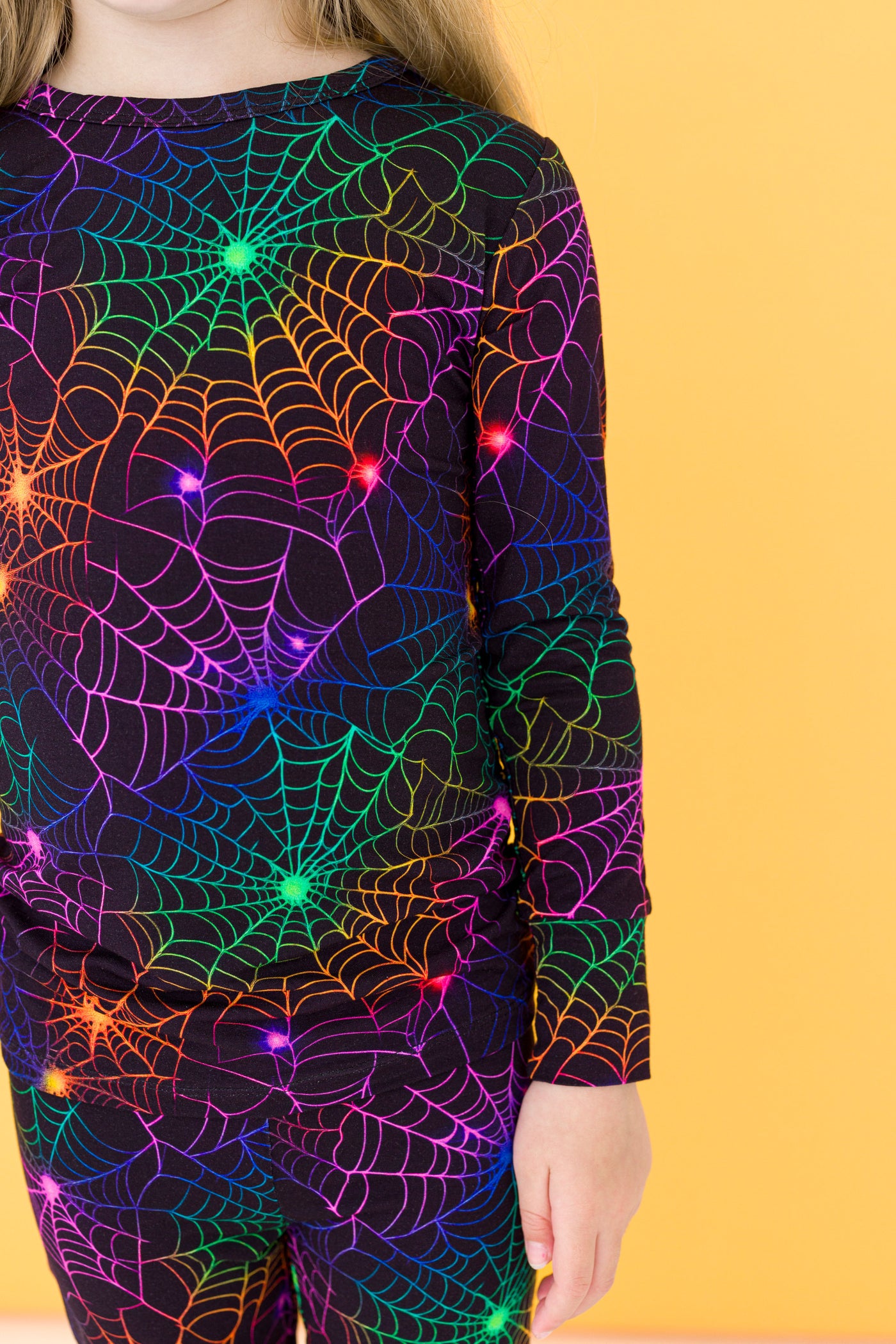Neon Webs 2-Piece Pajamas
