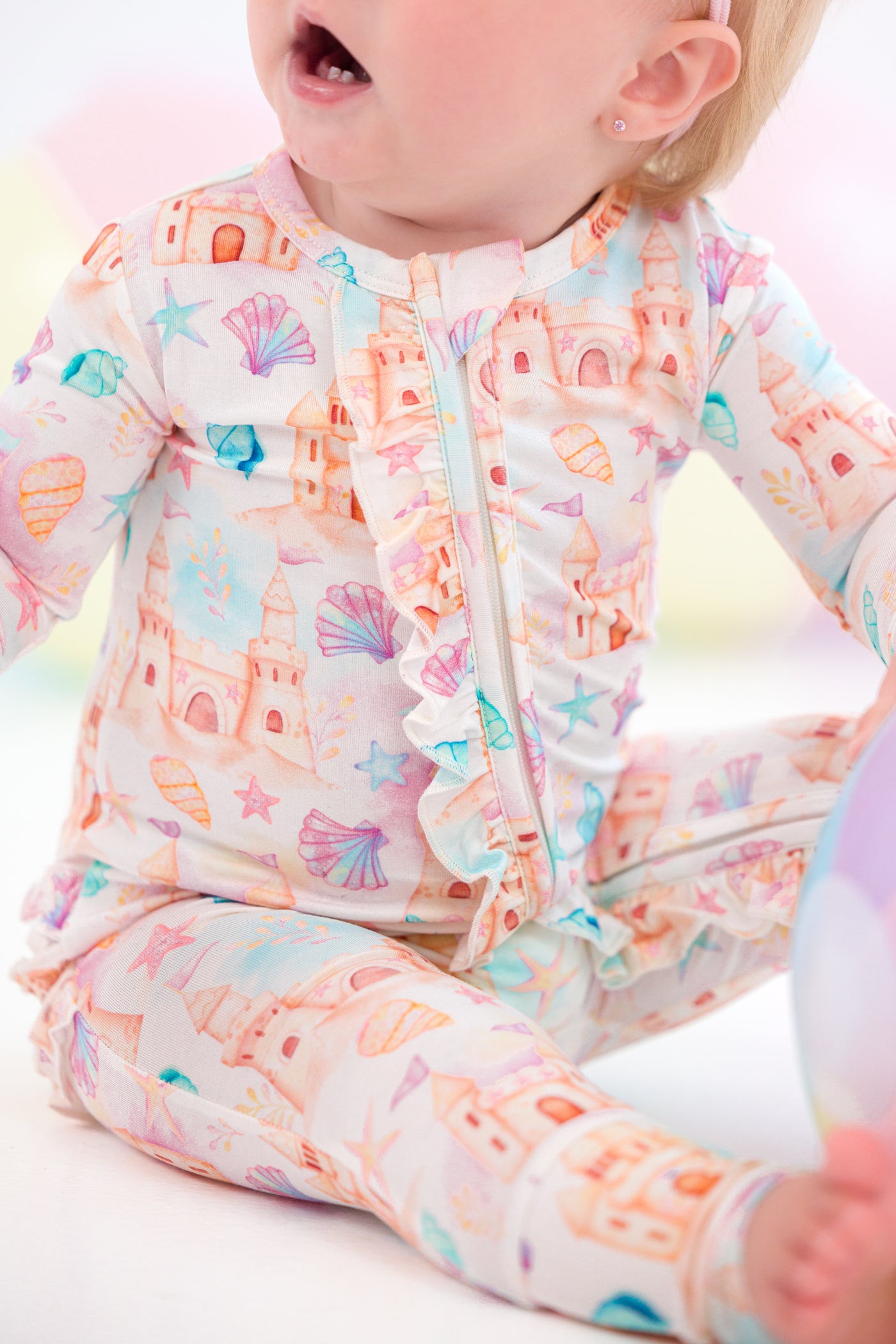 Sandra Ruffle Convertible Romper