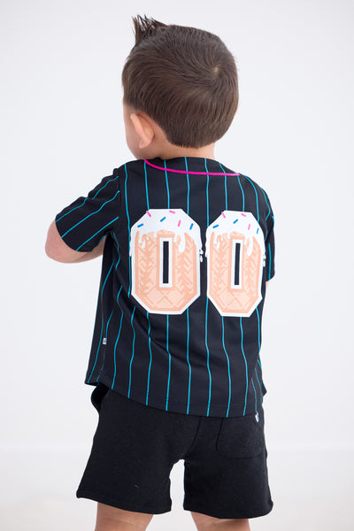 Sundae Sluggers Baseball Jersey - ICE/PINK