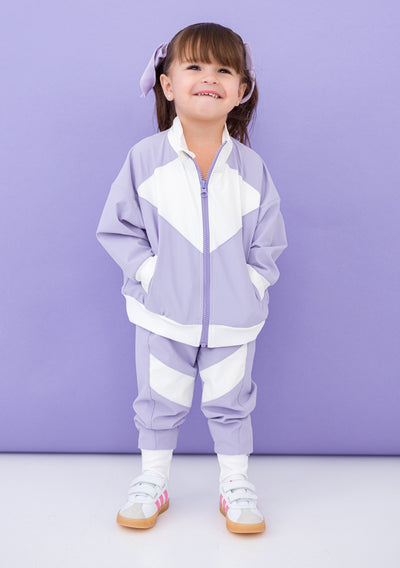 Lilac Windbreaker Set