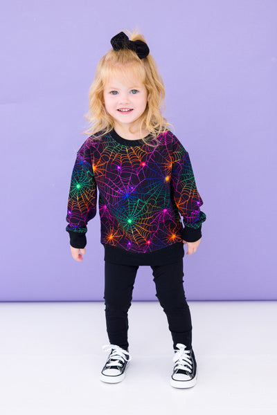 Neon Webs Crewneck Sweatshirt