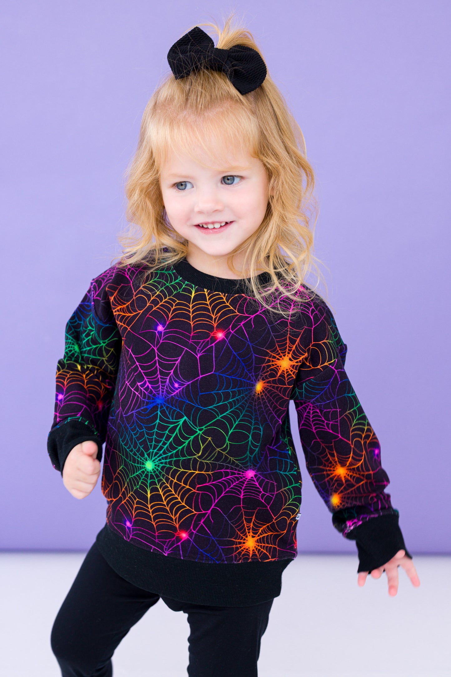 Neon Webs Crewneck Sweatshirt