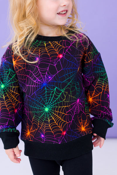 Neon Webs Crewneck Sweatshirt