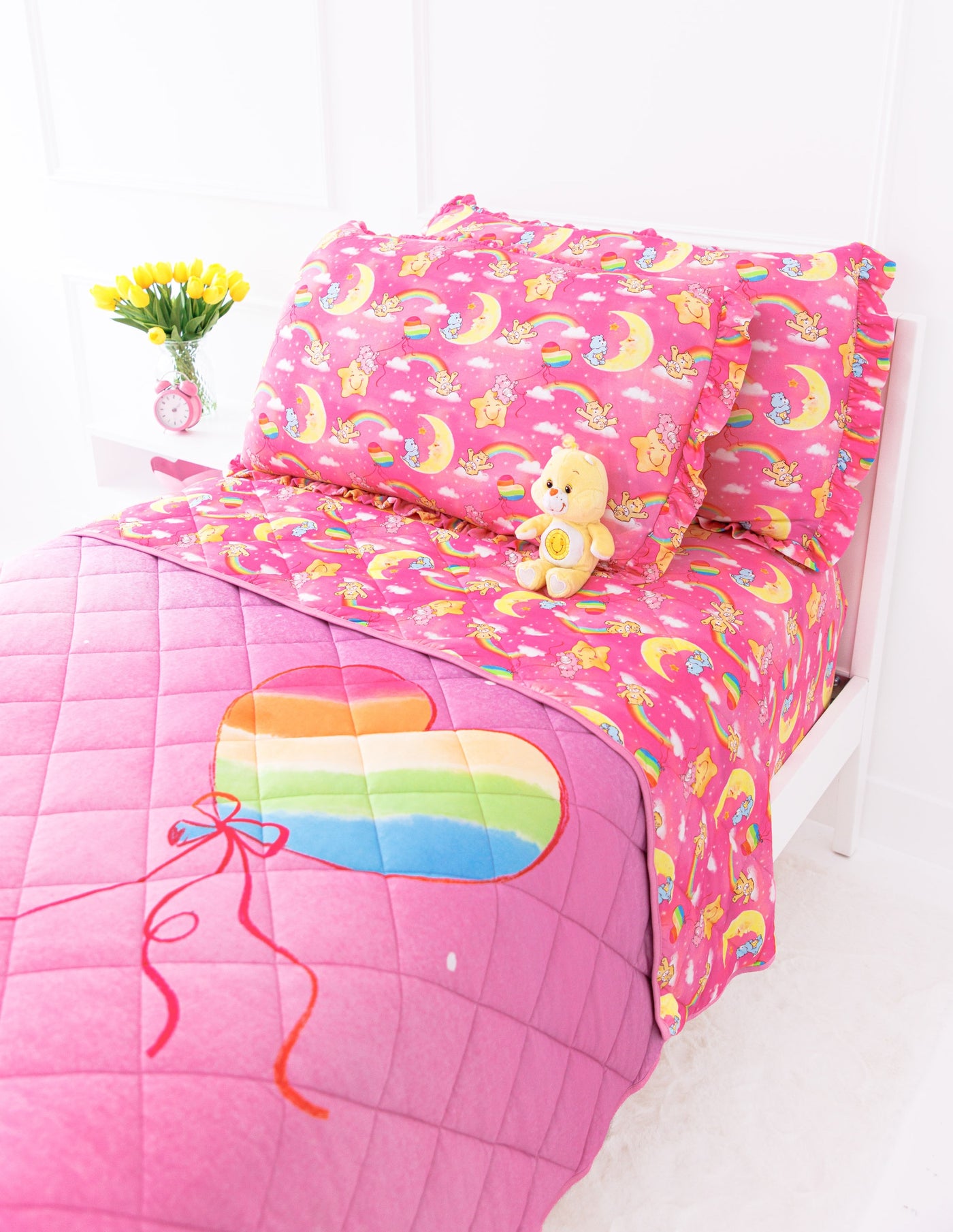 Care Bears Baby™ Pink Stars twin birdie quilt