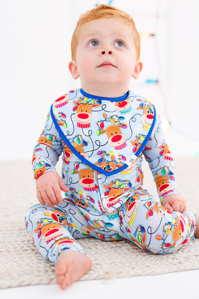 lucas and rudy bandana bib set