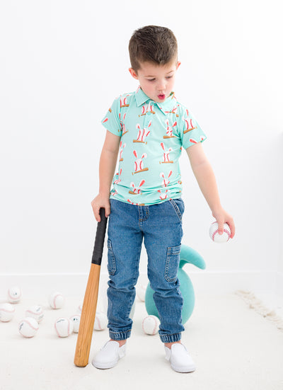 Baseball Bunnies Polo Shirt