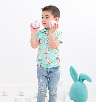 Baseball Bunnies Polo Shirt